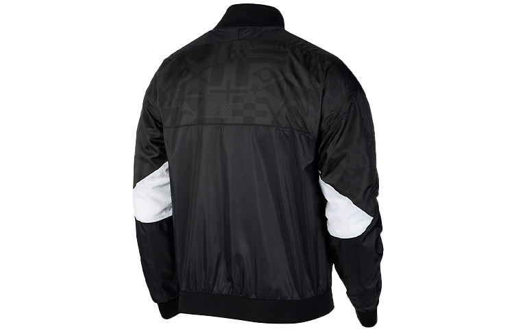 Lookbook 조던 레트로 로고 프린트 트랙 자켓 블랙 CJ9097-010