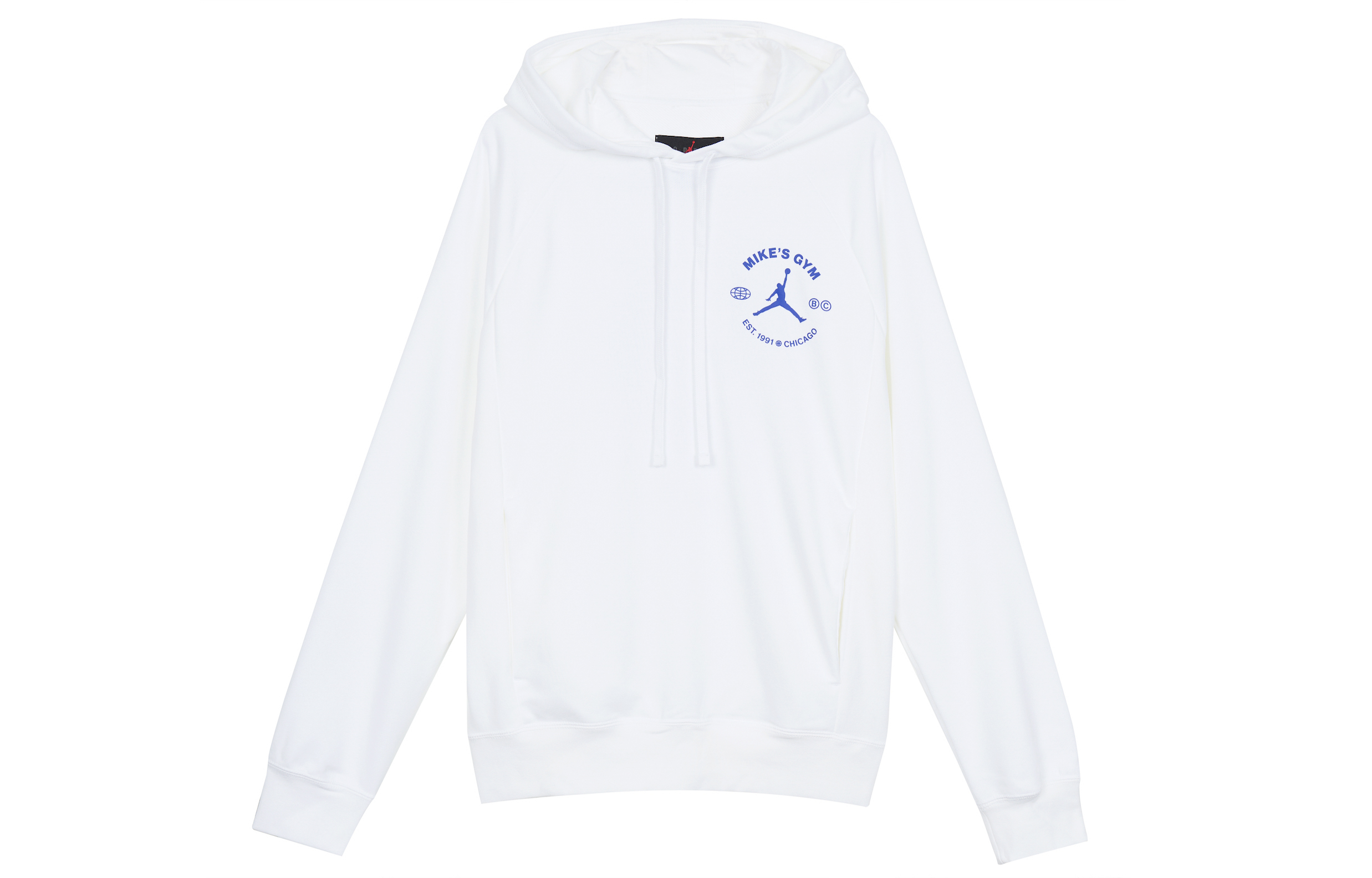 Jordan Retro Logo Printed Hoodie White Menswear DV1291-100
