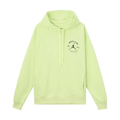 Jordan Retro Logo Pullover Hoodie Pale Lime Casual Streetwear DV1291-383
