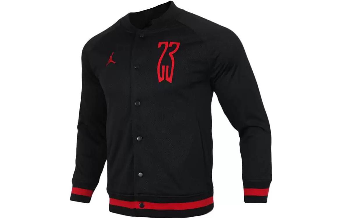 Jordan Retro Mesh Baseball Jacket with Numeric Print Logo for Men AQ0617-010