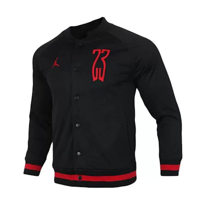 Jordan Retro Mesh Baseball Jacket with Numeric Print Logo for Men AQ0617-010