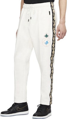 乔丹复古拼接运动裤淡象牙色 CU2327-110 Details for 乔丹复古拼接运动裤淡象牙色 CU2327-110