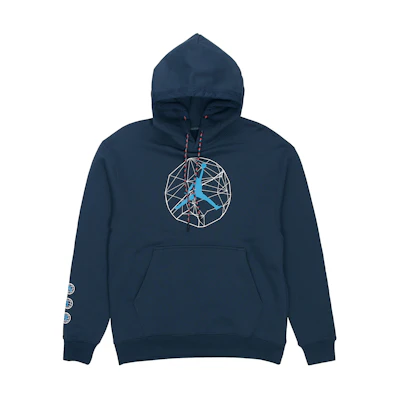 Jordan Retro Pullover Hoodie Navy Blue Deep Ocean - Casual Sportswear DC9728-454