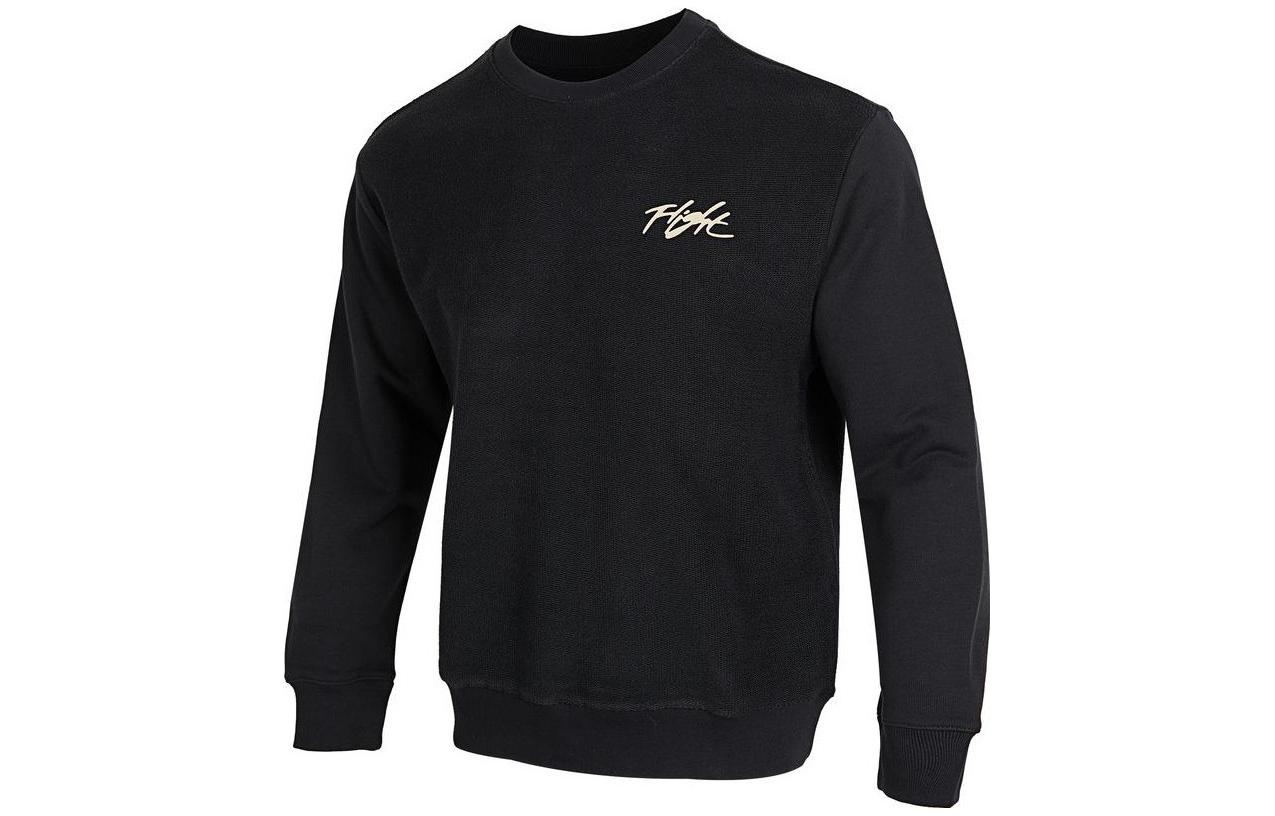 Lookbook Jordan Retro Sports Letter Print Pullover Sweatshirt  Black. DV1620-045