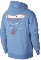 Jordan Signal Blue Printed Logo Pullover Hoodie CZ6094-403 Jordan Signal Blue Printed Logo Pullover Hoodie CZ6094-403