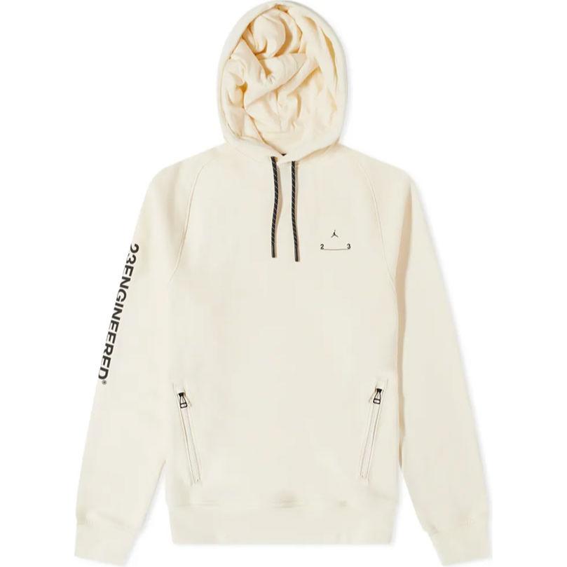 Jordan Simple Letter Print Pullover Hoodie Long Sleeve White () DQ7882-113