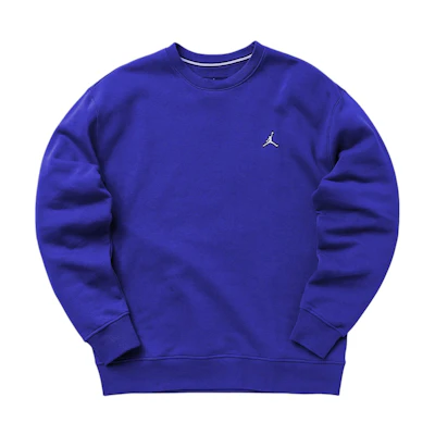 Jordan Slim Fit Crewneck Sweatshirt Blue Graphic Design DQ7520-432