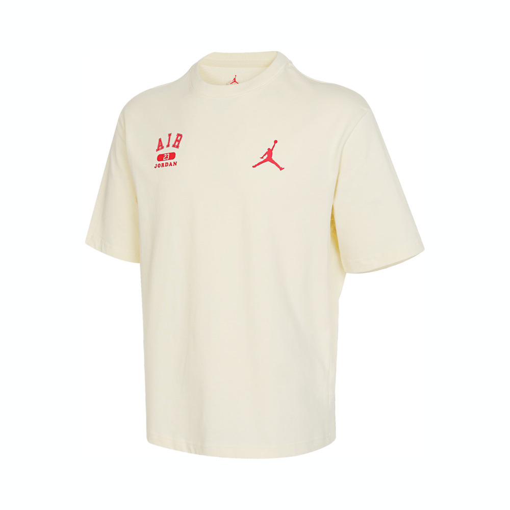 Jordan Soft Logo Tee Cream White Shirt HQ1575-113