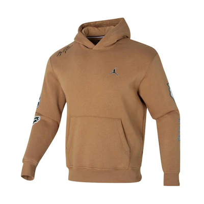 Jordan Solid Color Brown Fleece Hoodie for Training & Casual Wear FN4617-231