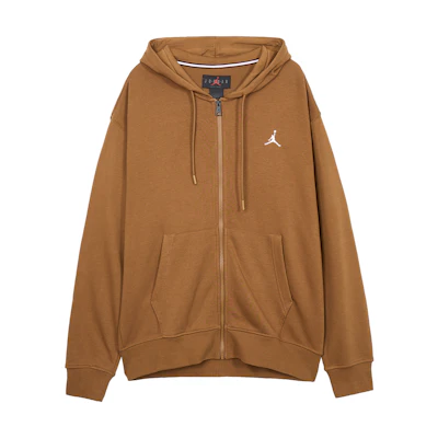 Jordan Solid Color Brown Hooded Long-Sleeve Jacket FQ1867-281