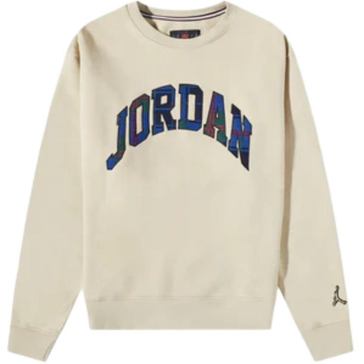 Jordan Solid Color Crewneck Long Sleeve Sweatshirt Off-White DV1574-091