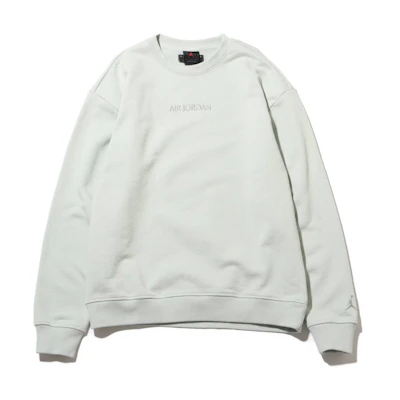 Jordan Solid Color Crewneck Long Sleeve Sweatshirt Men’s Light Silver FJ7789-034