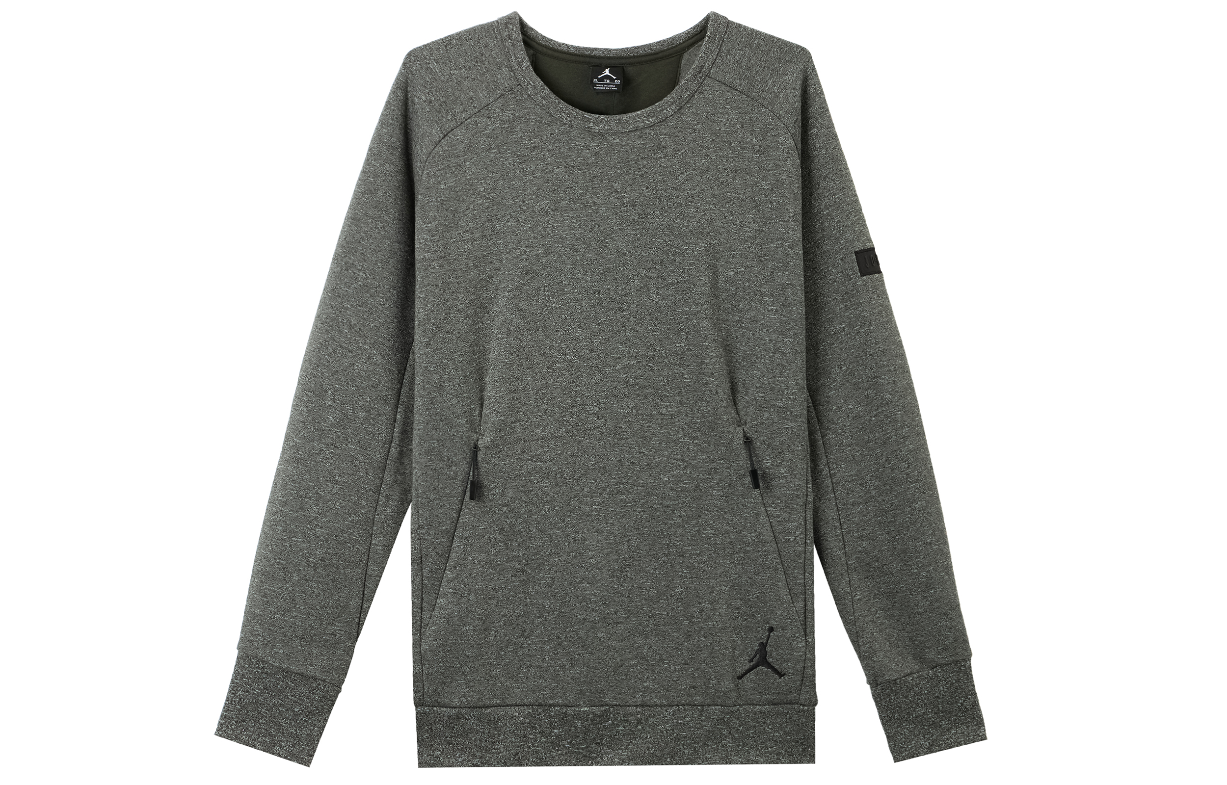 Jordan Solid Color Crewneck Sweatshirt in Dark Gray 802185-355