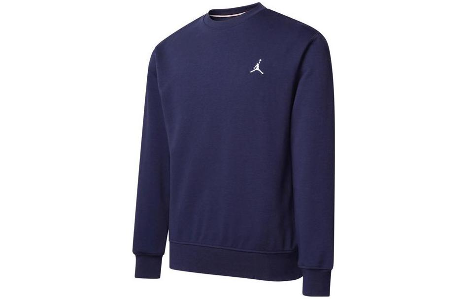 Jordan Solid Color Crewneck Sweatshirt Navy Blue HF1118-410