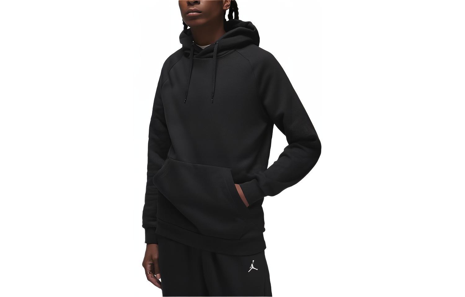 Jordan Solid Color Fleece Hoodie Black CU2562-010