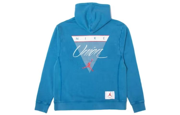 Jordan Solid Color Hoodie Blue Unisex jordan--union-hoodie