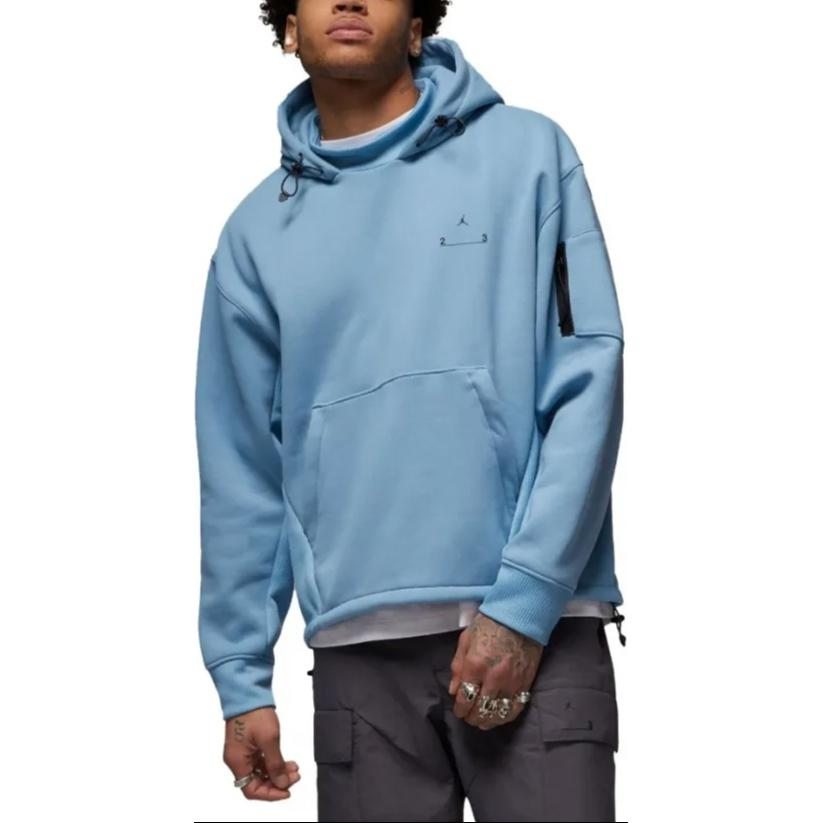 Jordan Solid Color Hoodie Pullover - Blue DV7681-427