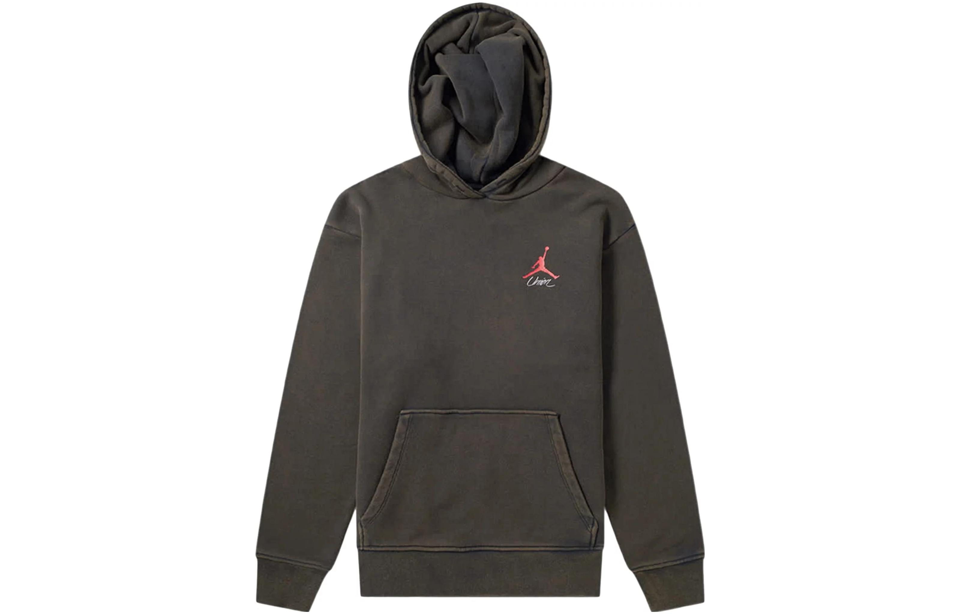 jordan x union flying high hooded sweatshirt rust pink