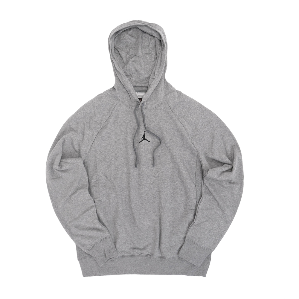 Jordan Solid Color Hoodie with Logo Print - Carbon Gray DQ7328-091