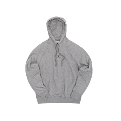 Jordan Solid Color Hoodie with Logo Print - Carbon Gray DQ7328-091