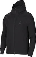Jordan Solid Color Jumpman Logo Print Hoodie Jacket Black DV1283-010 Jordan Solid Color Jumpman Logo Print Hoodie Jacket Black DV1283-010