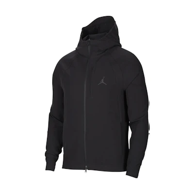 Jordan Solid Color Jumpman Logo Print Hoodie Jacket Black DV1283-010