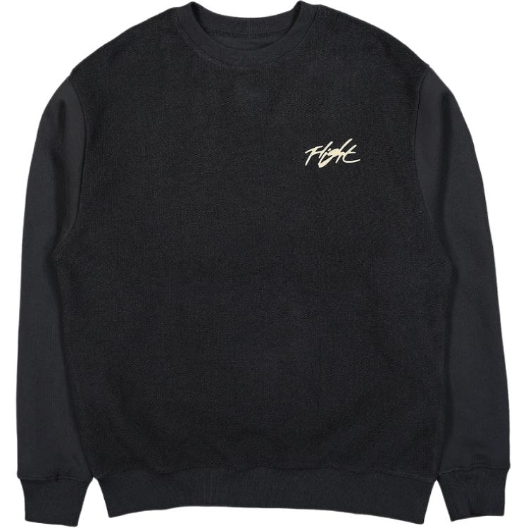Jordan Solid Color Letter Graphic Sweatshirt Black () DV1619-045