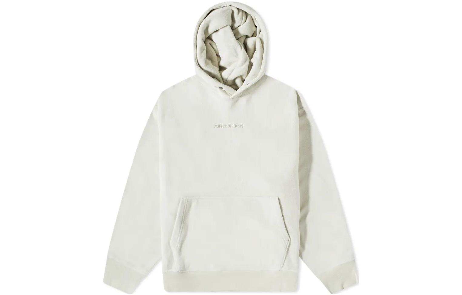 Jordan Solid Color Letter Print Hoodie Long Sleeve - Off-White DV1571-206