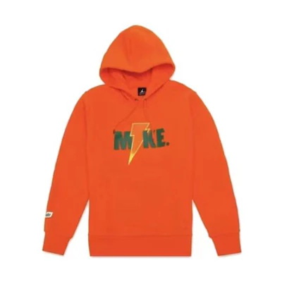 Jordan Solid Color Letter Print Oversized Hoodie - Orange AJ1173-819