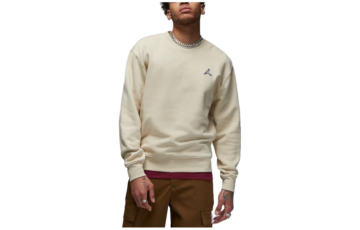 Jordan Solid Color Logo Crewneck Sweatshirt Yellow DQ7520-206