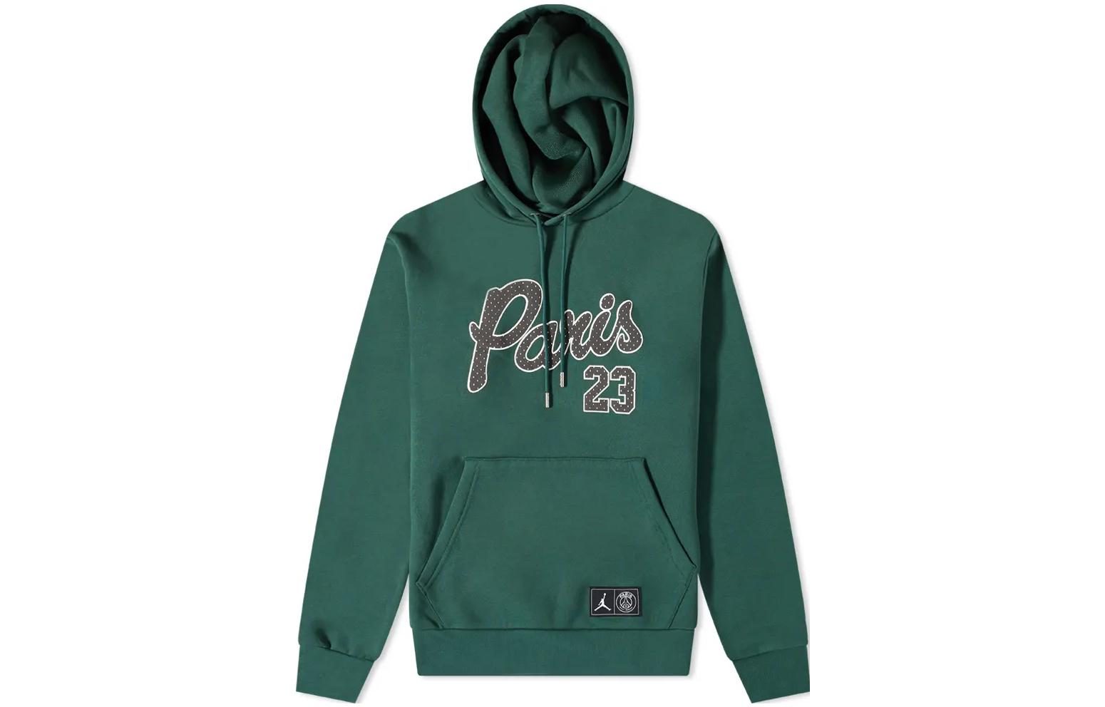 Jordan Solid Color Logo Hoodie Green Long Sleeve Pullover DB6496-333