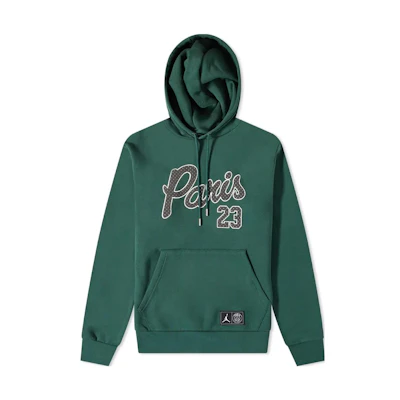 Jordan Solid Color Logo Hoodie Green Long Sleeve Pullover DB6496-333