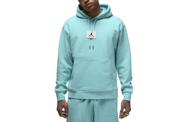 Jordan Solid Color Logo Pocket Hoodie Mint Green DQ7338-464