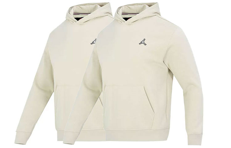 Jordan Solid Color Logo Print Hoodie Pack of 2 () - Beige DQ7467-206-2-PACK