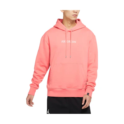 Jordan Solid Color Logo Print Hoodie Salt Pink DO6095-604