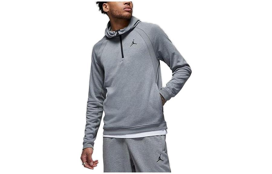 Jordan Solid Color Logo Print Sweatshirt Grey DV1245-091