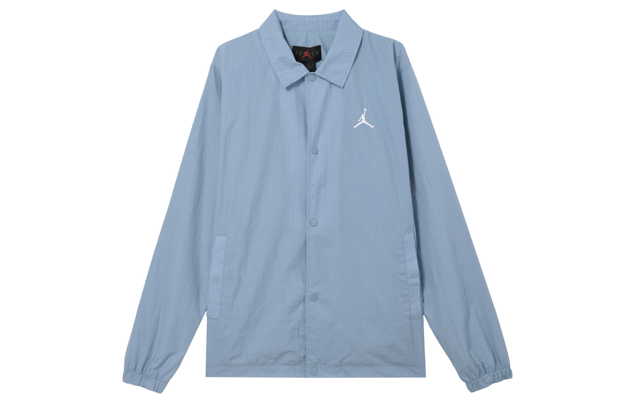 Jordan Solid Color Long-Sleeve Shirt Jacket for Men - Blue Gray FN4542-436