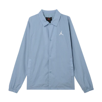 Jordan Solid Color Long-Sleeve Shirt Jacket for Men - Blue Gray FN4542-436