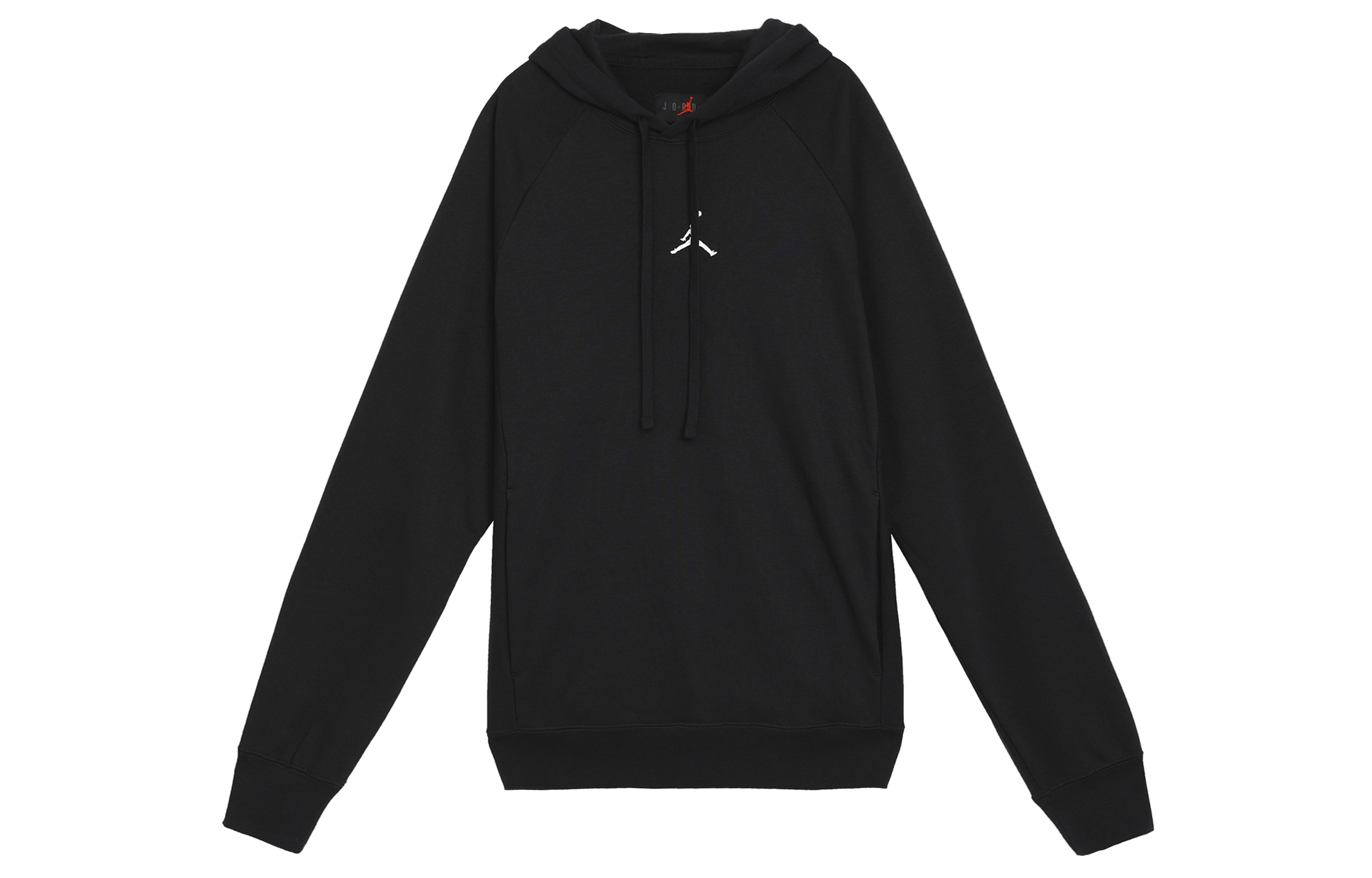 Jordan Solid Color Pullover Hoodie with Logo Print Black DQ7328-010