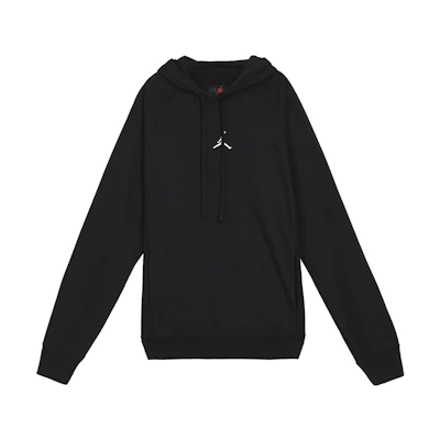 Jordan Solid Color Pullover Hoodie with Logo Print Black DQ7328-010