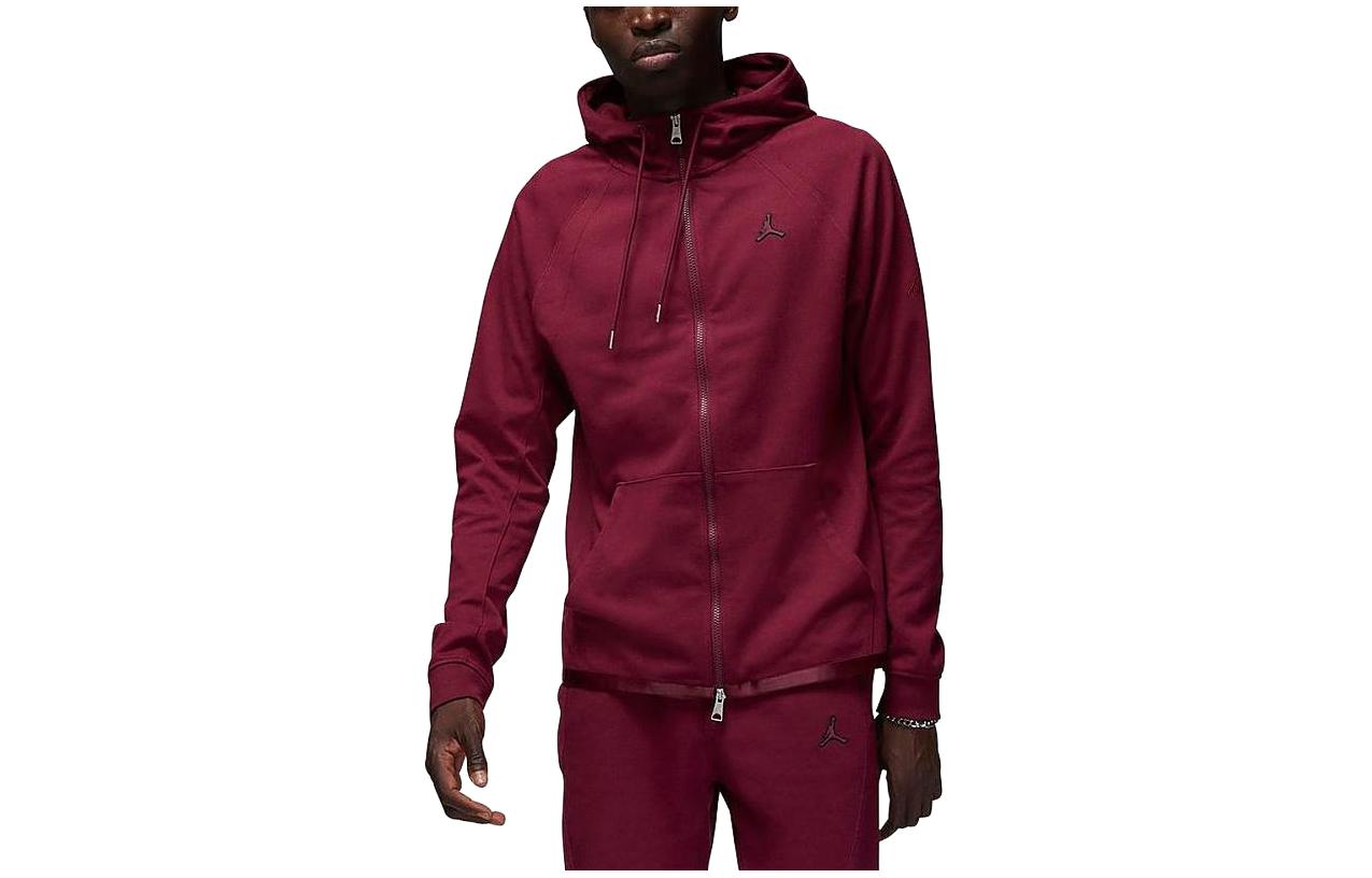 Jordan Solid Color Red Zip-Up Hoodie Jacket DJ0886-680