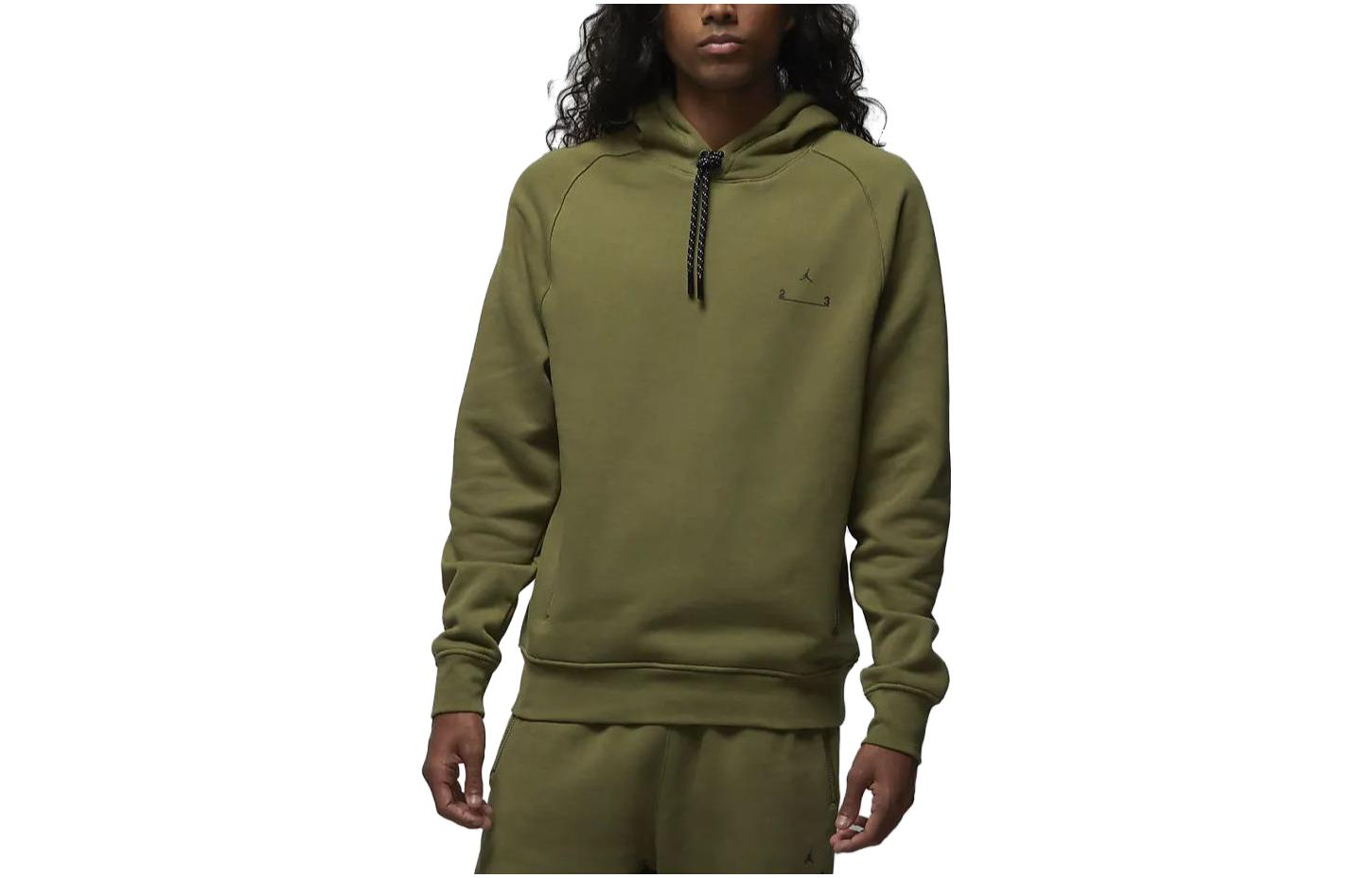 Jordan Solid Color Relaxed Fit Hoodie Green Long Sleeve DQ7881-712