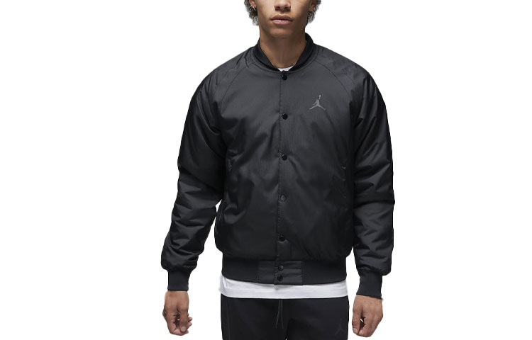 Jordan Solid Color Single-Breasted Jacket Black DV9791-010