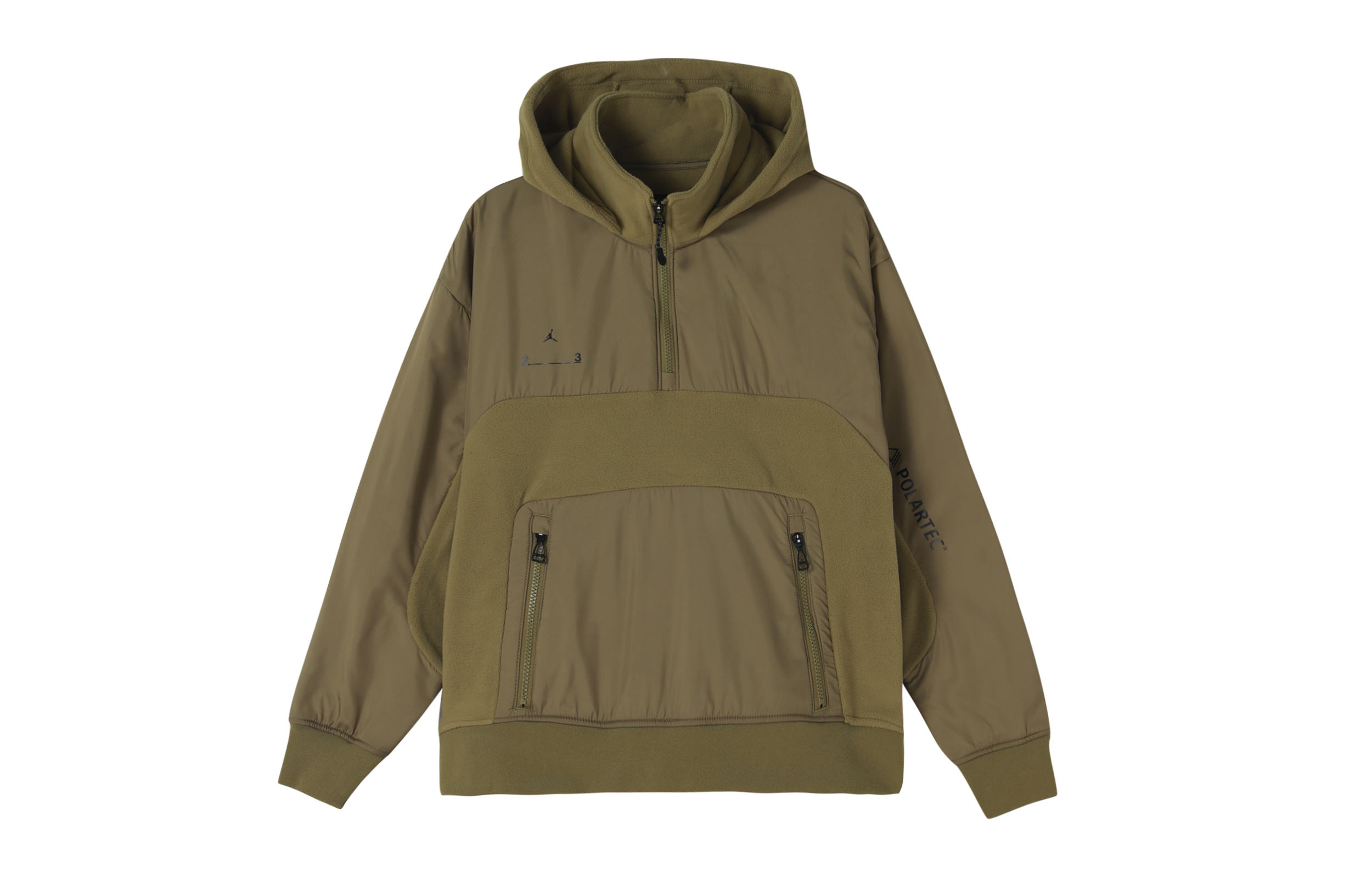 Jordan Solid Color Stand Collar Sweatshirt Light Brown DV1592-378