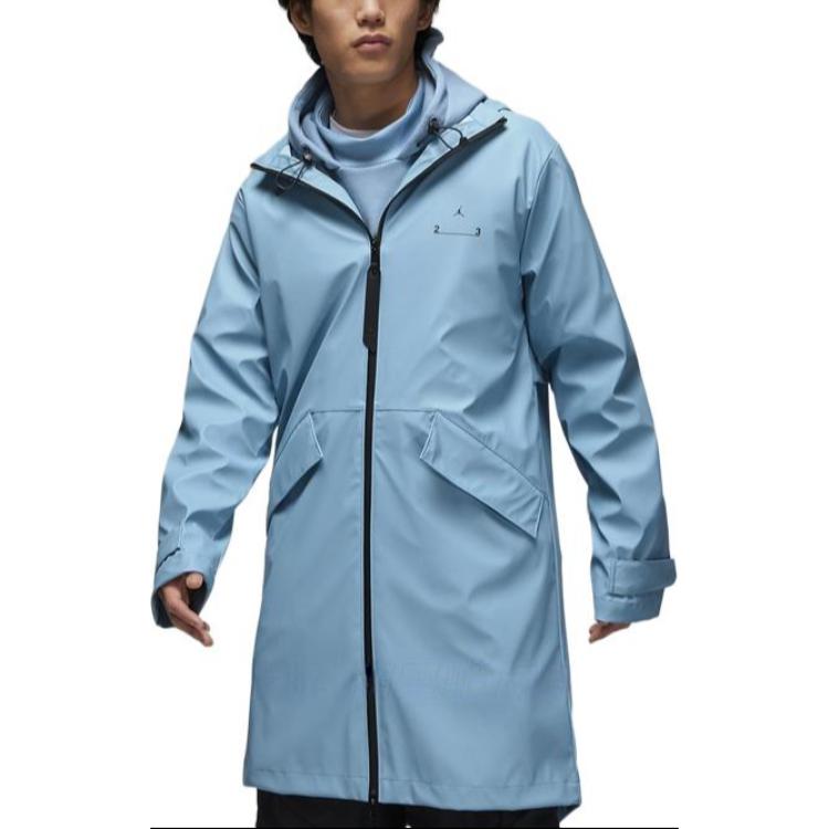Jordan Solid Color Windbreaker Hoodie Jacket Blue (). DV7692-427