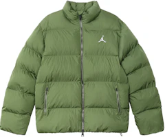 Jordan Solid Color Zip-Up Casual Cotton Jacket Light Olive Yellow FB7332-340 Jordan Solid Color Zip-Up Casual Cotton Jacket Light Olive Yellow FB7332-340