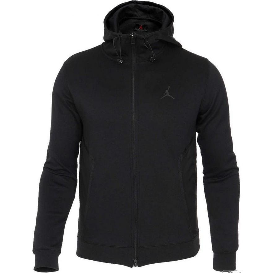 Jordan Solid Color Zip-Up Hooded Jacket Black ( Fit) DA9854-010
