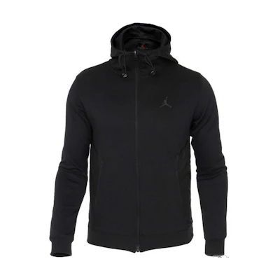 Jordan Solid Color Zip-Up Hooded Jacket Black ( Fit) DA9854-010