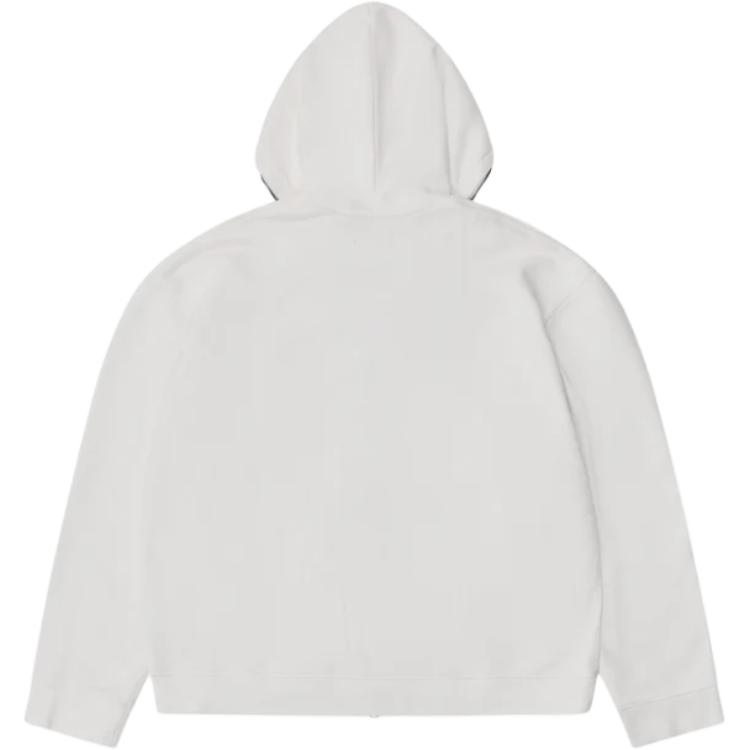 Lookbook Jordan Jaket Hoodie Berzip Warna Putih Solid DZ5500-133