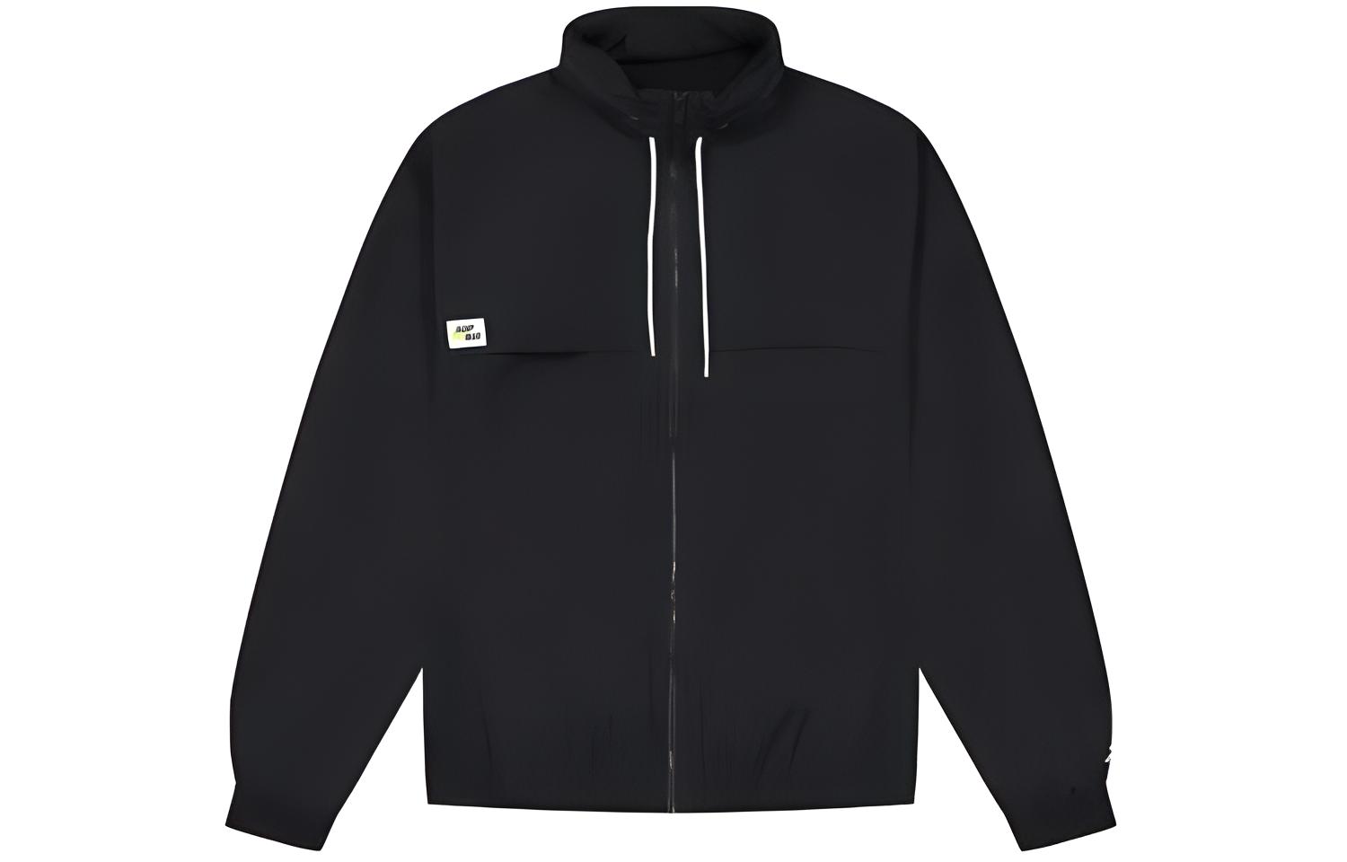 Jordan Solid Color Zip-Up Jacket Black Long-Sleeve DA7172-010
